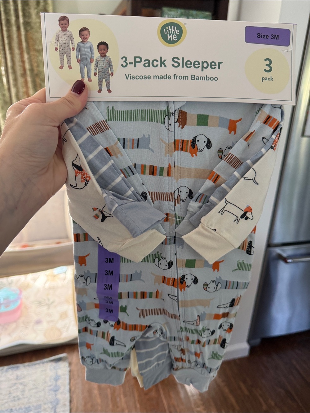 Little Me 3-Pack Bamboo Viscose Sleepers